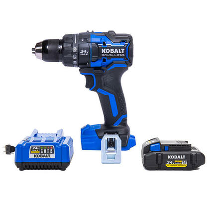 Kobalt perceuse sans fil XTR 24 V max - 1/2 po avec batterie et chargeur, moteur sans balais