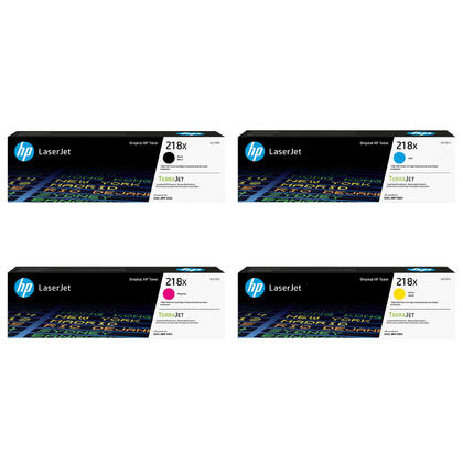 HP 218X W2180X W2181X W2182X W2183X Original Toner Cartridge Combo High Yield BK/C/M/Y
