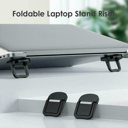 Invisible Laptop Stand Riser Foldable Portable Ventilated Desktop Laptops Bracket - PrimeCables®