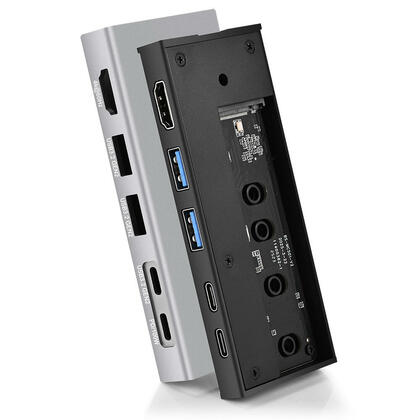 10Gbps M.2 NVMe SSD Enclosure & 5-in-1 2 USB-C + 2 USB-A + 1 HDMI Docking Station - PrimeCables®