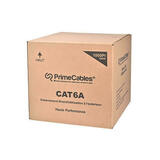 medium 98014 PrimeCables Cab CAT6A PEDJ 1000FT BK Cat6 6a Network Ethernet Cable 1000Ft Cat6A UTP 23AWG Gel PVC PE Double Jac