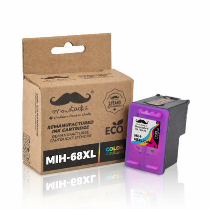 HP 68XL 7FP20TN Remanufactured Tri-Color Ink Cartridge High Yield - Moustache®