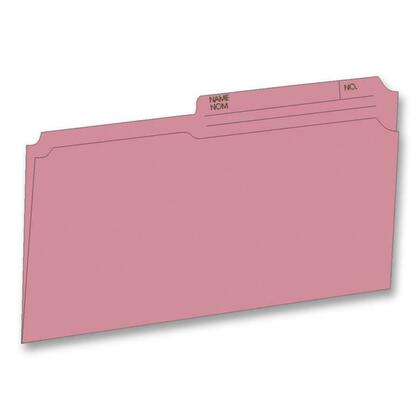 Hilroy® Recycled Top Tab File Folders, Legal Size, 1/2-Cut, 100 / Box