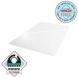 EXC1115020EV   Floortex Vinyl Rectangle Chair Mat for Low Pile Carpets up to 1 4    46  x 60 