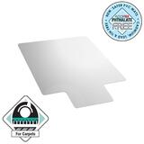 EXC119226LV   Floortex Vinyl Lipped Chair Mat for Medium Carpets up to 3 8    36  x 48 