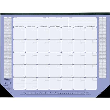 Blueline® Calendrier sous-main mensuel perpétuel non daté, 12 mois, bilingue