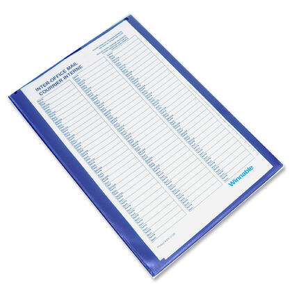 Winnable® Ruban polyéthylène enveloppe interbureau,10"x15"x1" soufflet, ficelle/Bouton, bleu, legal
