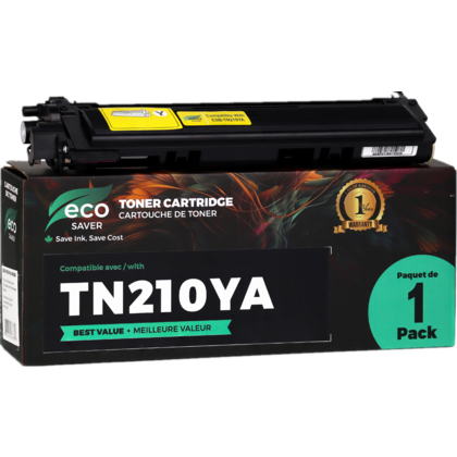 Brother TN210 cartouche de toner compatible jaune - Eco-saver