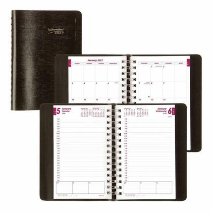 Brownline® Agenda quotidien/mensuel Essential, 8 x 5 po, 1 / paquet