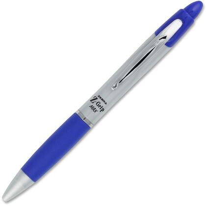 Zebra® Z-grip Stylo à bille rétractable Max, pointe moyenne 1 mm, corps gris, 1 / paquet