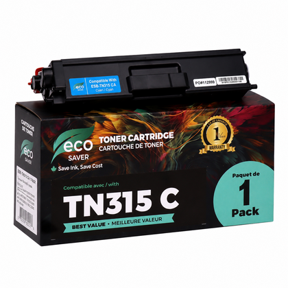 Brother TN-315 cartouche de toner compatible cyan haute capacité - Eco-saver