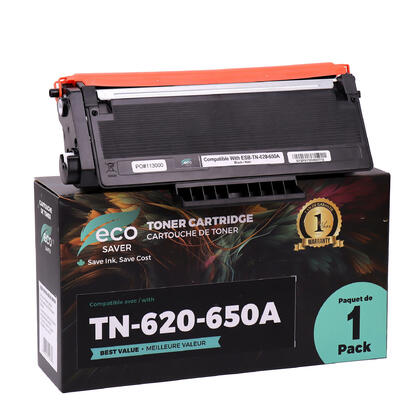 Brother TN650 cartouche de toner compatible noire - Eco-saver  - 2/paquet
