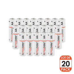 LivingBasics CAB ALK AA 20B Battery Charger AA 20pcs box alkaline battery paper box packing LivingBasics