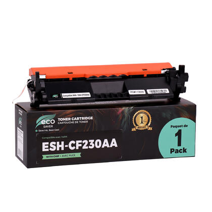 Compatible HP 30A CF230A cartouche de toner noire avec puce - Eco-saver