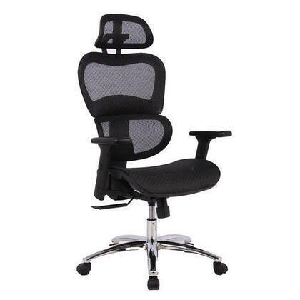 Fauteuil de bureau ergonomique en maille noire - Moustache®