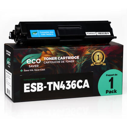 Brother TN436C cartouche de toner compatible cyan extra haute capacité - EcoBox