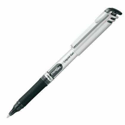 Pentel EnerGel® Stylo gel liquide 0,7 mm, corps gris recyclé