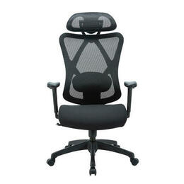 Moustache MOFC 1084E FS Ergonomics Chair High Back Mesh Chair With Soft Headrest Fabic Seat Moustache