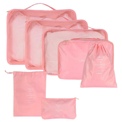6 cubes d'emballage de voyage imperméables durables et faciles à ranger - LIVINGbasics®
