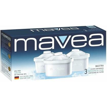 Lot de 3 filtres de rechange Maxtra recyclables pour pichet de filtration d'eau MAVEA