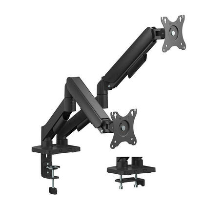 Support de moniteur à double bras avec pince en C et base de montage à œillets - PrimeCables®