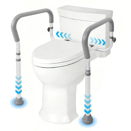 Barres De Sécurité WC Stability Poignées Pour Personnes Agées Et Handicapées - LIVINGbasics®