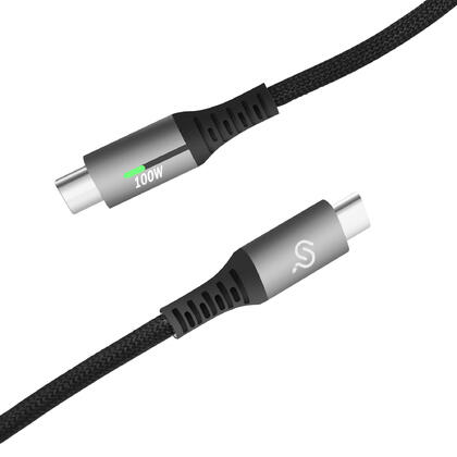 Câble en nylon tressé USB-C 100W USB 2.0 - 3.28 pieds - PrimeCables®