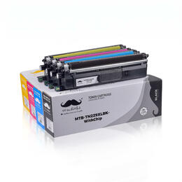 medium plus 60490 Moustache M TN229XL Combo WithChip HL L3220CDW Brother TN229XL Compatible Toner Cartridge Combo High Yield 