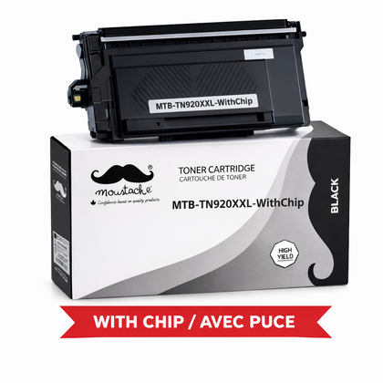 Brother TN920XXL cartouche de toner compatible noire super haute capacité - avec puce - Moustache®