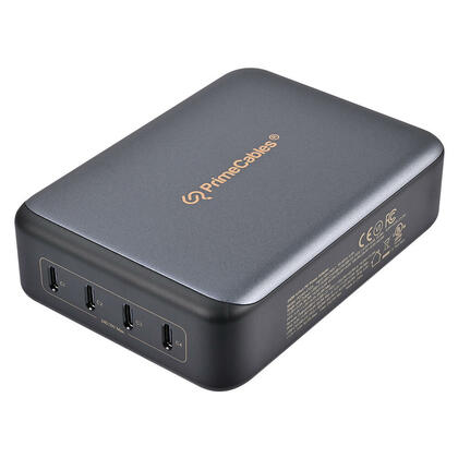 Station d’alimentation compacte 240 W USB‑C 4 ports, technologie GaN, charge rapide PD - PrimeCables