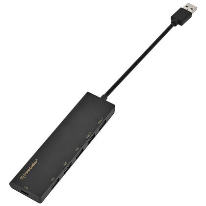 Concentrateur USB 6-en-1 avec 1 port USB-C 10 Gb/s, 3 ports USB-A 10 Gb/s et 2 ports USB 2.0