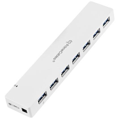 Hub USB 3.0 SuperSpeed 7 ports (avec adaptateur 12 V 3 A et câble 1 m) - PrimeCables®