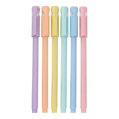 Stylos semi-gel pour écriture fluide, pointe fine 0,5 mm, lot de 6 - BEIFA