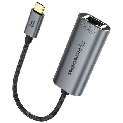 Adaptateur réseau USB-C vers RJ45 2,5 Gbit/s en aluminium pour MacBook Pro/Air - PrimeCables®