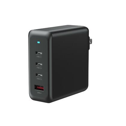 Chargeur de bureau GaN 100W avec 4 ports USB (1 port USB-A + 3 ports USB-C) - PrimeCables®