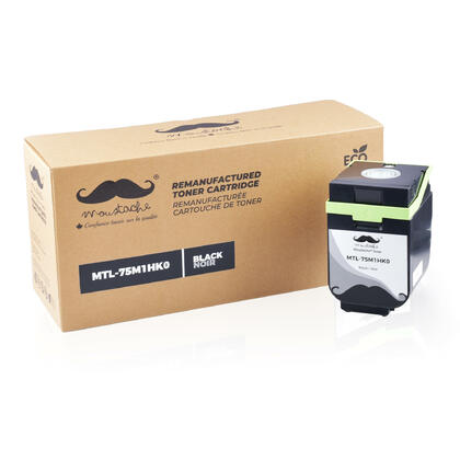 Lexmark 75M1HK0 cartouche de toner remanufacturée noire haute capacité - Moustache®