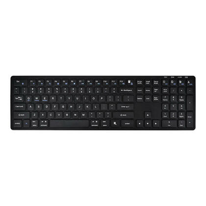Clavier sans fil 2,4 GHz USB-C, ultra-fin, pleine taille avec pavé numérique