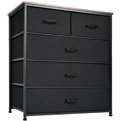 Tour de rangement à 4 étages avec 5 tiroirs en tissu, pour placard - SortWise