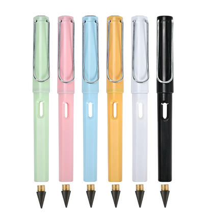 6 crayons mécaniques éternels avec 6 mines, usage scolaire et bureautique - Moustache®