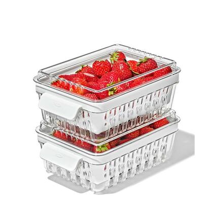 OXO Conservateur de fruits et légumes, garde-fruits pour baies, sans BPA, ensemble de 2 pièces – OXO
