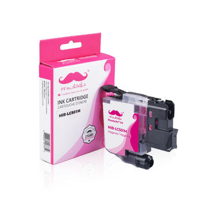 Brother LC501M cartouche d'encre compatible magenta- Moustache®