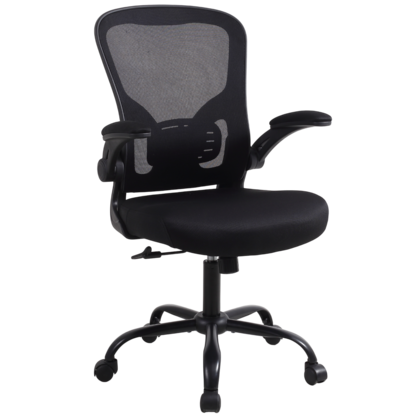 Chaise de bureau ergonomique à soutien lombaire, dossier en mesh respirant, pivotante - Moustache®
